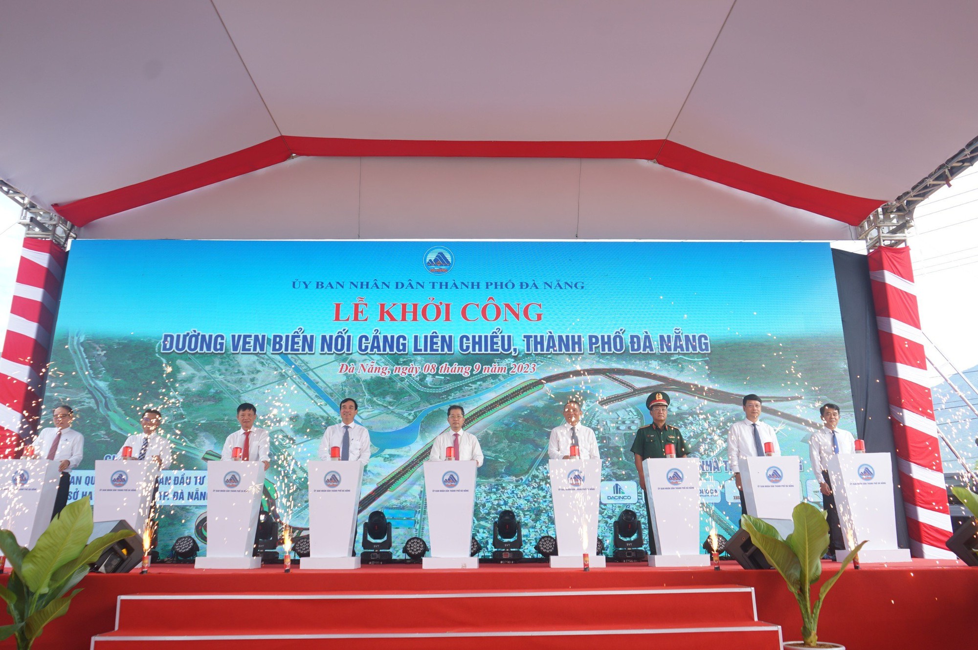 Đ&agrave; Nẵng khởi c&ocirc;ng Dự &aacute;n đường nối cảng Li&ecirc;n Chiểu hơn 1.200 tỉ đồng - Ảnh 1.
