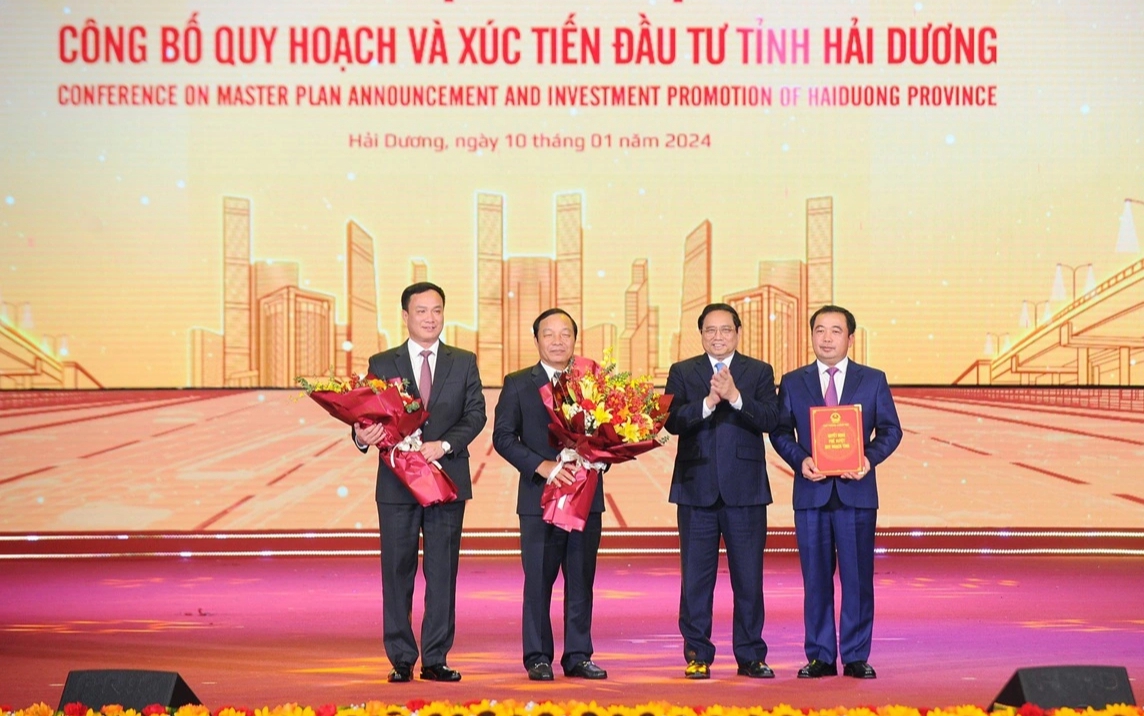 Thủ tướng trao quyết định quy hoạch tỉnh Hải Dương tầm nhìn 2050