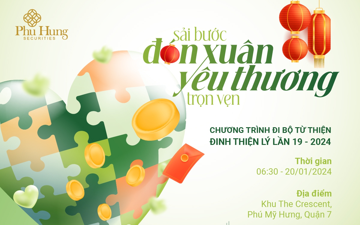 Chứng khoán Phú Hưng đồng hành chương trình Đi bộ từ thiện Đinh Thiện Lý
