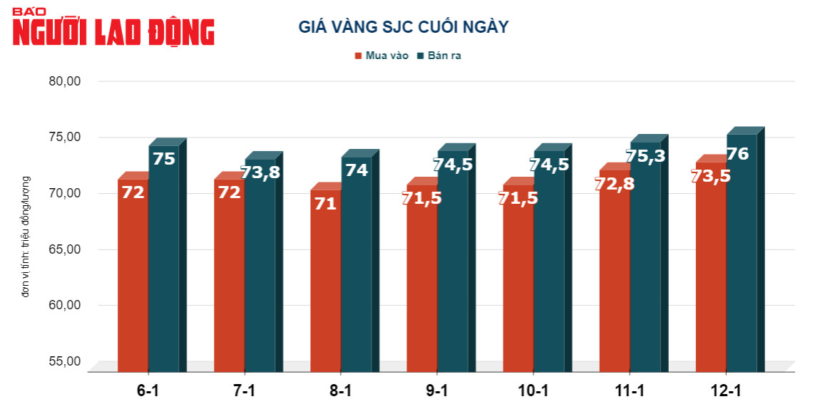 Giá vàng hôm nay,13-1: Tăng dữ dội- Ảnh 2.