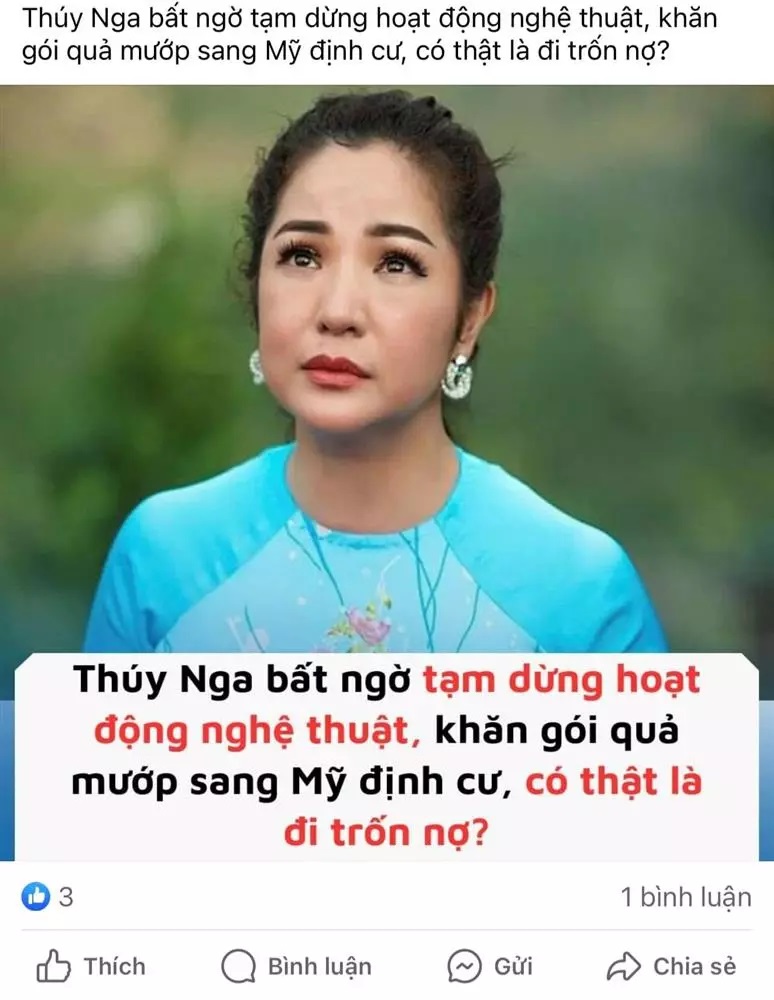Thúy Nga bật cười trước tin đồn sang Mỹ trốn nợ- Ảnh 1.