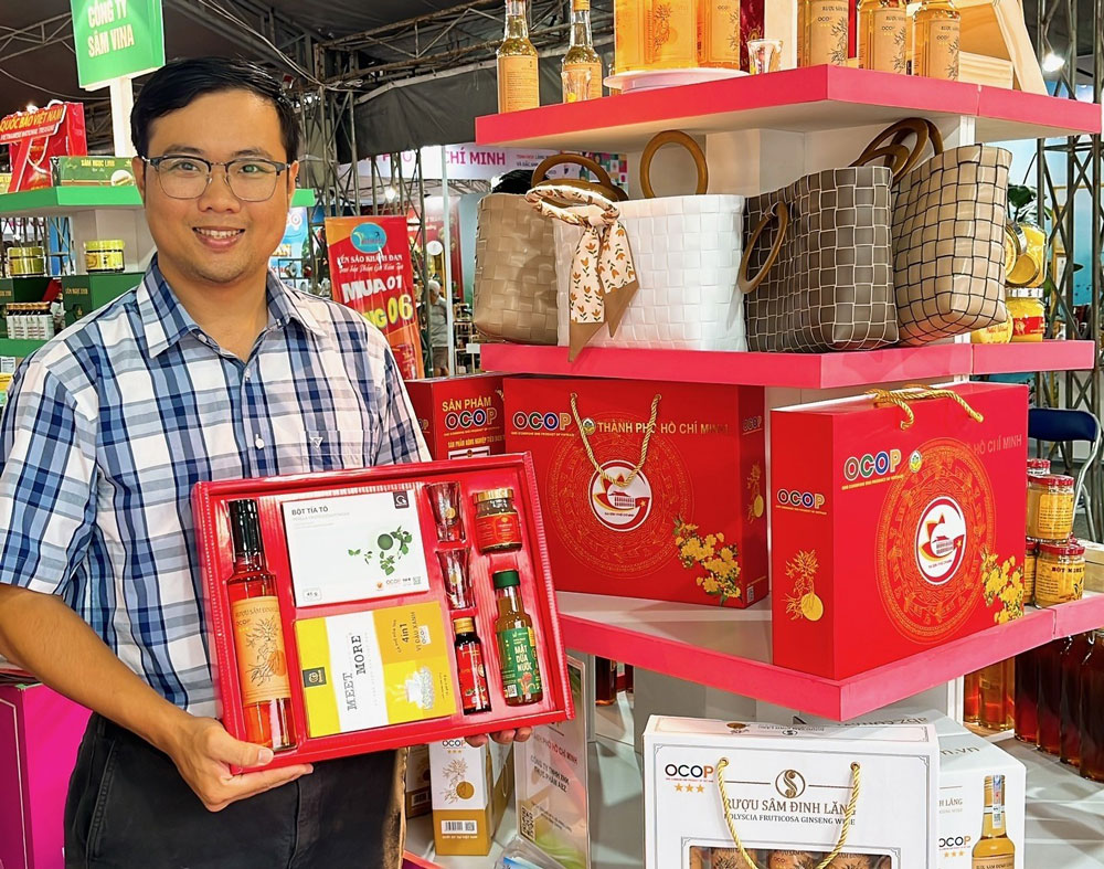 Các sản phẩm OCOP TP HCM được đầu tư bao bì đẹp mắt để làm quà tặng Tết
