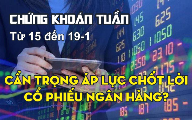 Infographic: Chứng khoán tuần tới (15 đến 19-1): Cẩn trọng áp lực chốt lời cổ phiếu ngân hàng?