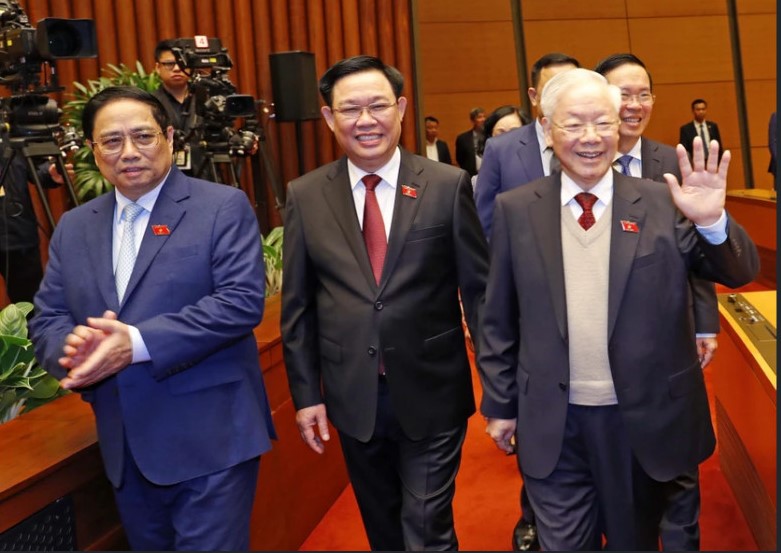 Cận cảnh Tổng B&iacute; thư Nguyễn Ph&uacute; Trọng dự kỳ họp bất thường của Quốc hội- Ảnh 8.