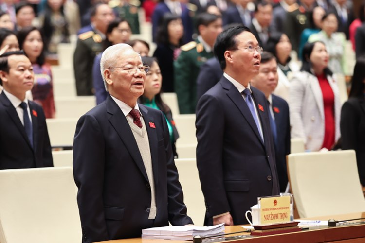 Tổng B&iacute; thư Nguyễn Ph&uacute; Trọng dự phi&ecirc;n khai mạc kỳ họp bất thường của Quốc hội- Ảnh 2.