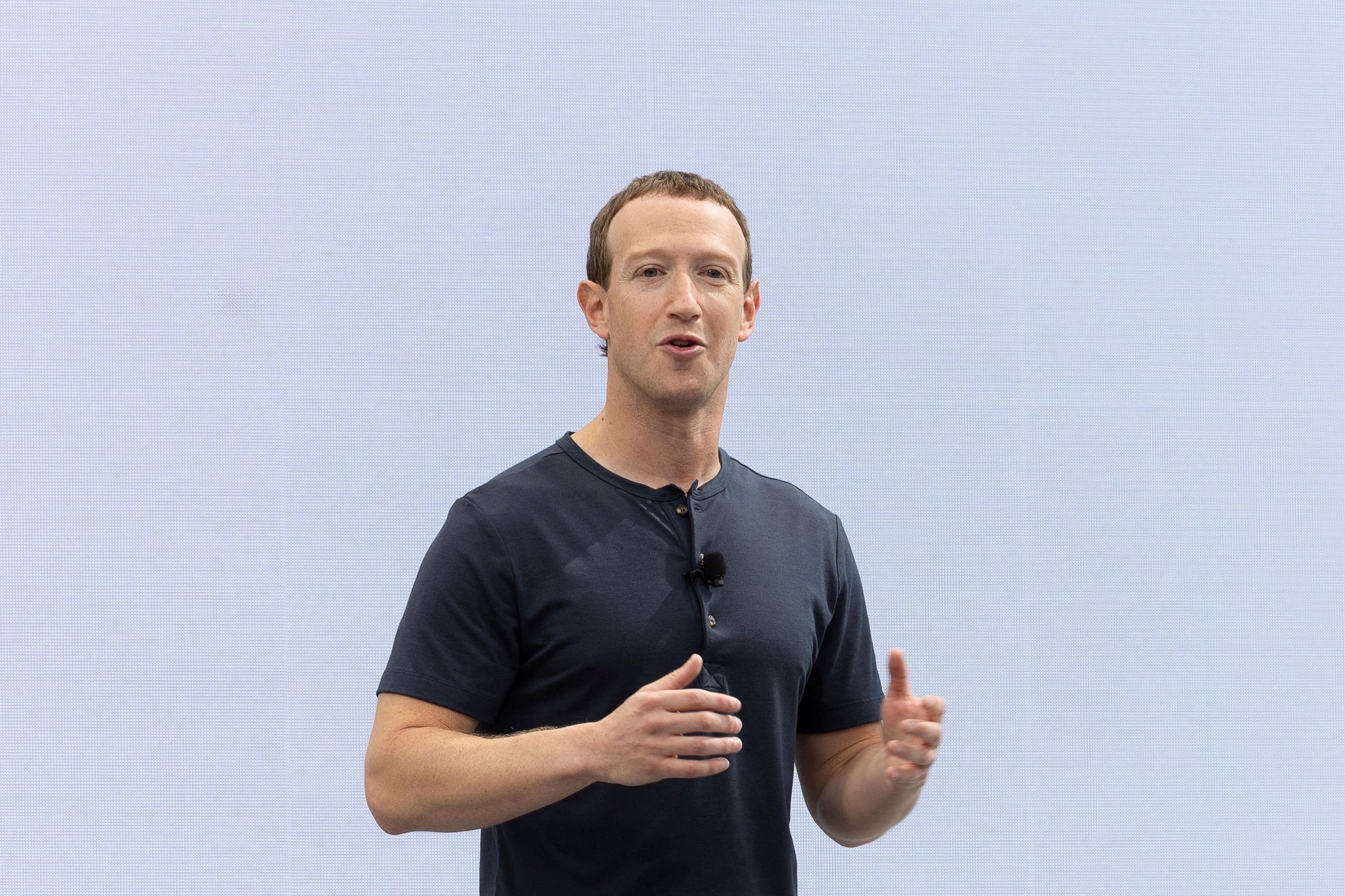 &Ocirc;ng Mark Zuckerberg ph&aacute;t biểu tại một sự kiện ở trụ sở Tập đo&agrave;n Meta ở bang California - Mỹ hồi th&aacute;ng 9-2023Ảnh: Reuters