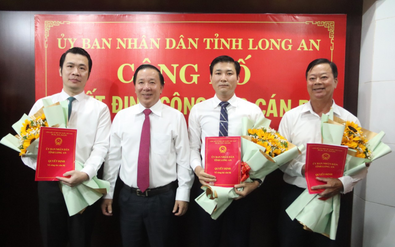 Ông Trương Tấn Sơn được bổ nhiệm làm Phó Giám đốc Sở Xây dựng Long An