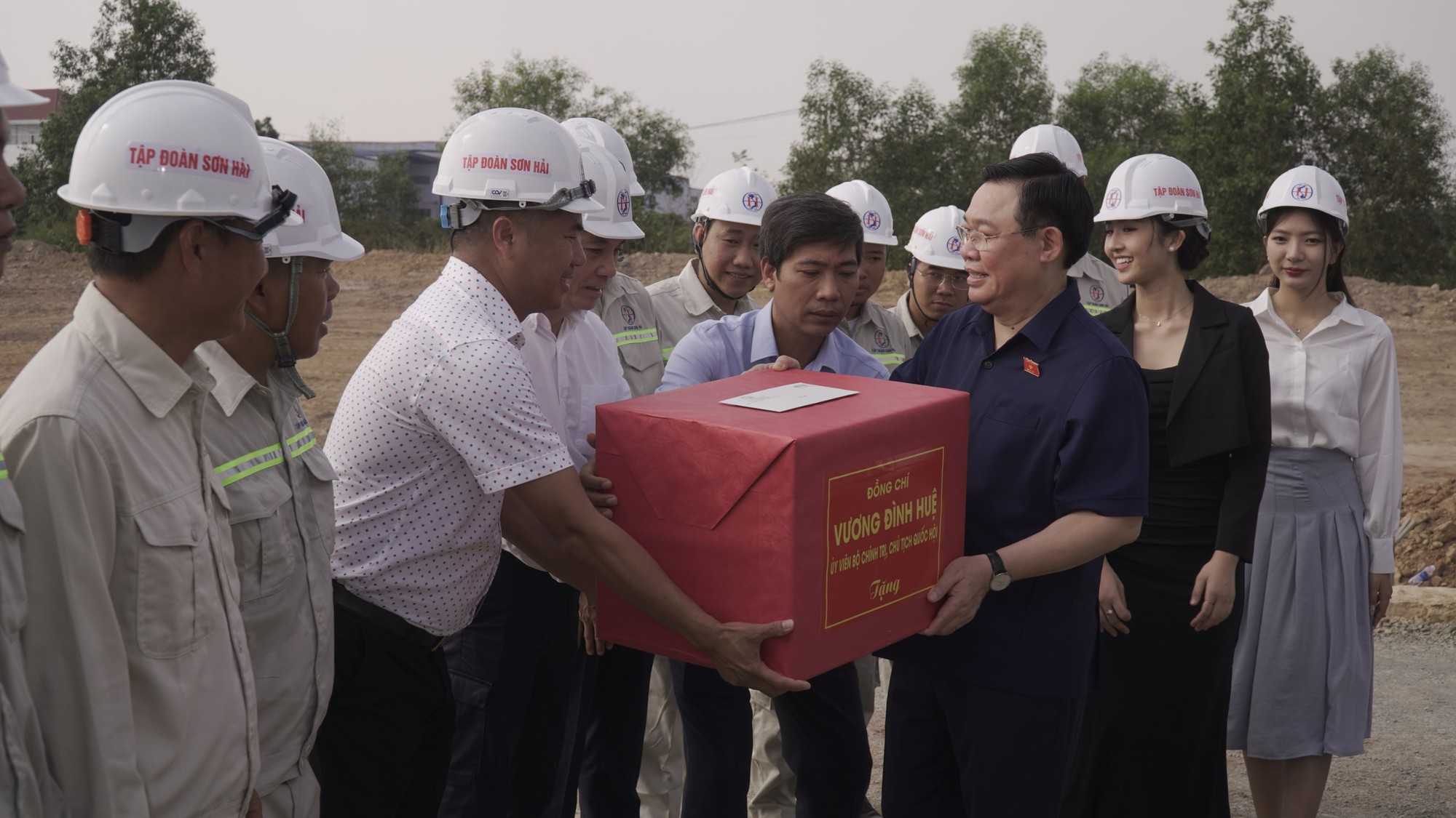 Chủ tịch Quốc hội Vương Đình Huệ kiểm tra dự án thành phần 3 Cao tốc Biên Hòa- Vũng Tàu- Ảnh 3.