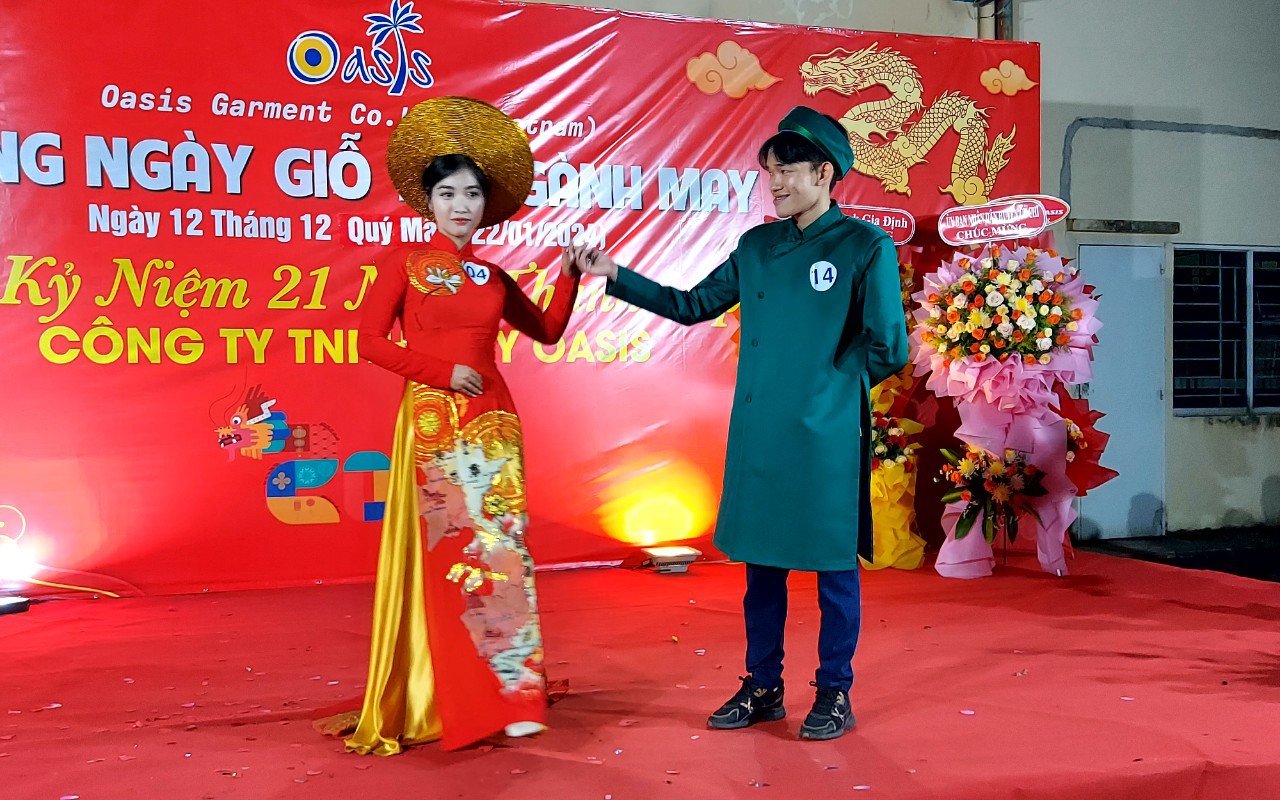 Bất chấp khó khăn, Công ty TNHH May Oasis vẫn đảm bảo việc làm, phúc lợi cho công nhân