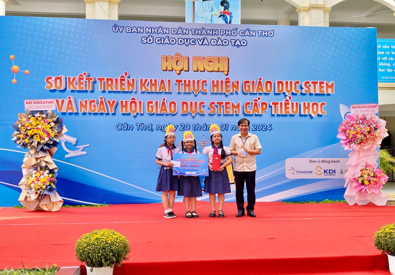Th&agrave;nh phố Cần Thơ tổ chức ng&agrave;y hội STEM cấp tiểu học- Ảnh 1.