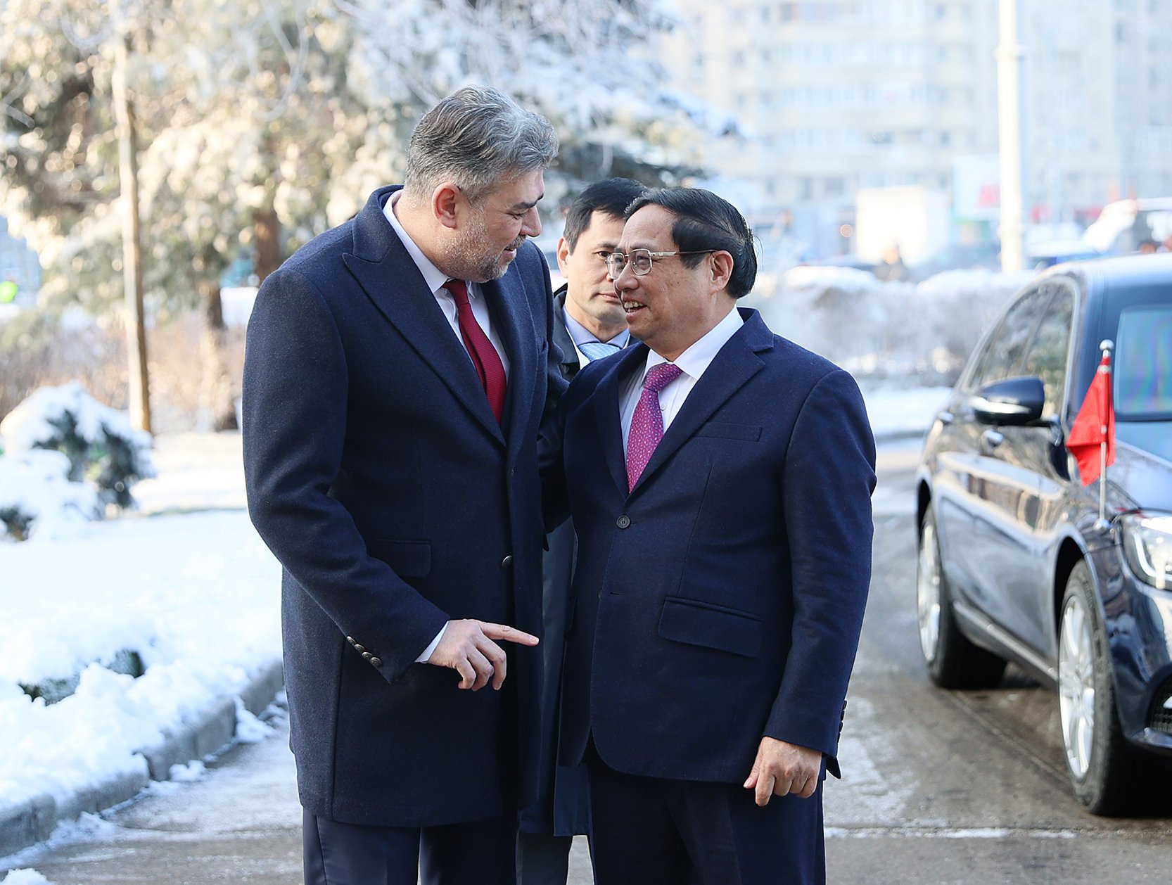 Lễ đón Thủ tướng Phạm Minh Chính thăm chính thức Romania- Ảnh 3.