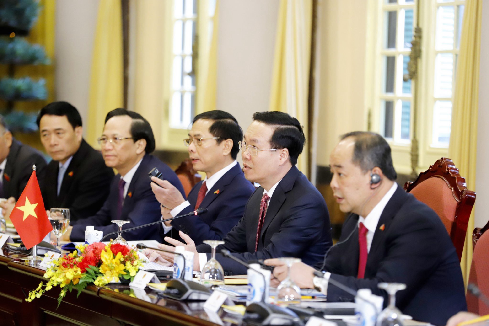 Chủ tịch nước Võ Văn Thưởng và Phu nhân đón Tổng thống Đức và Phu nhân- Ảnh 16.