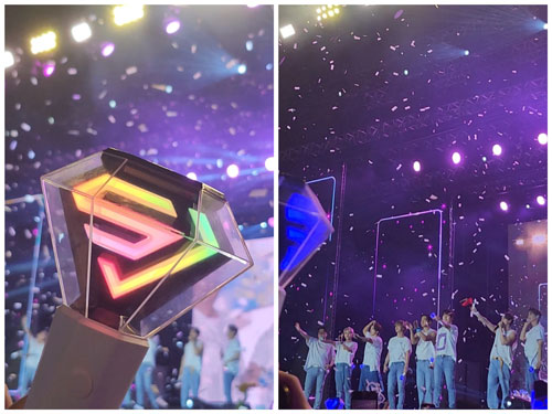 Chiếc lightstick chuyển tải cho nghệ sĩ v&agrave; người h&acirc;m mộ cũng như giữa c&aacute;c kh&aacute;n giả với nhau th&ocirc;ng điệp &ldquo;ch&uacute;ng ta l&agrave; một&rdquo; chỉ bằng c&aacute;ch cầm n&oacute;