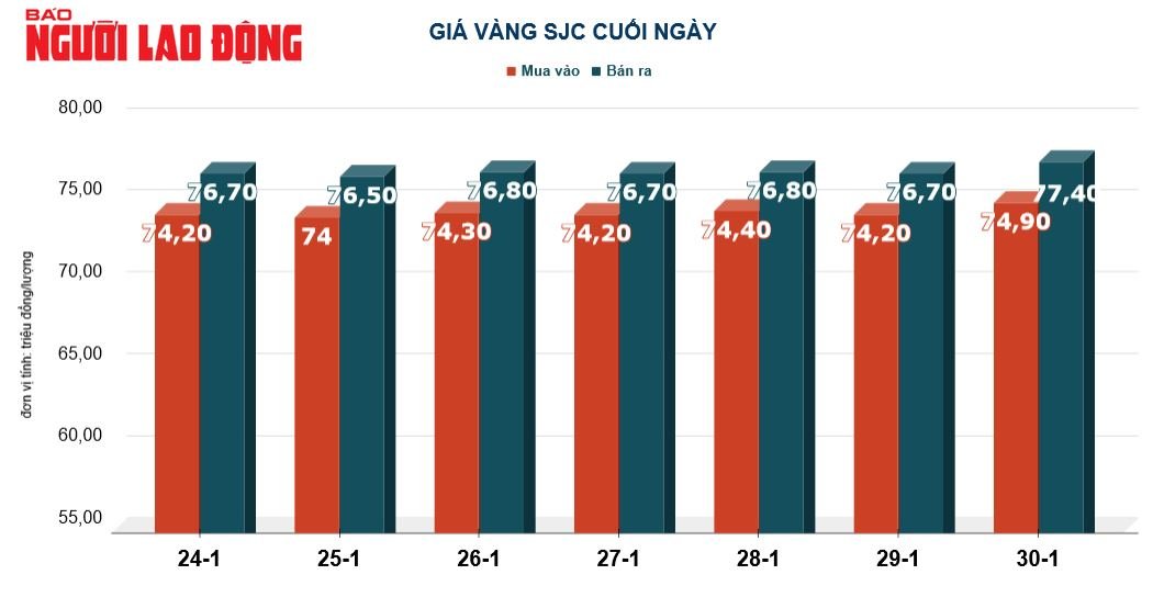 Giá vàng hôm nay, 31-1: Tiếp nối đà tăng- Ảnh 2.
