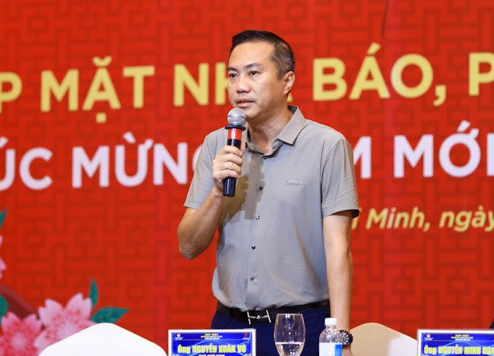 &Ocirc;ng Nguyễn Xu&acirc;n Vũ, Ph&oacute; Chủ tịch phụ tr&aacute;ch truyền th&ocirc;ng VFF Ảnh: QUỐC AN