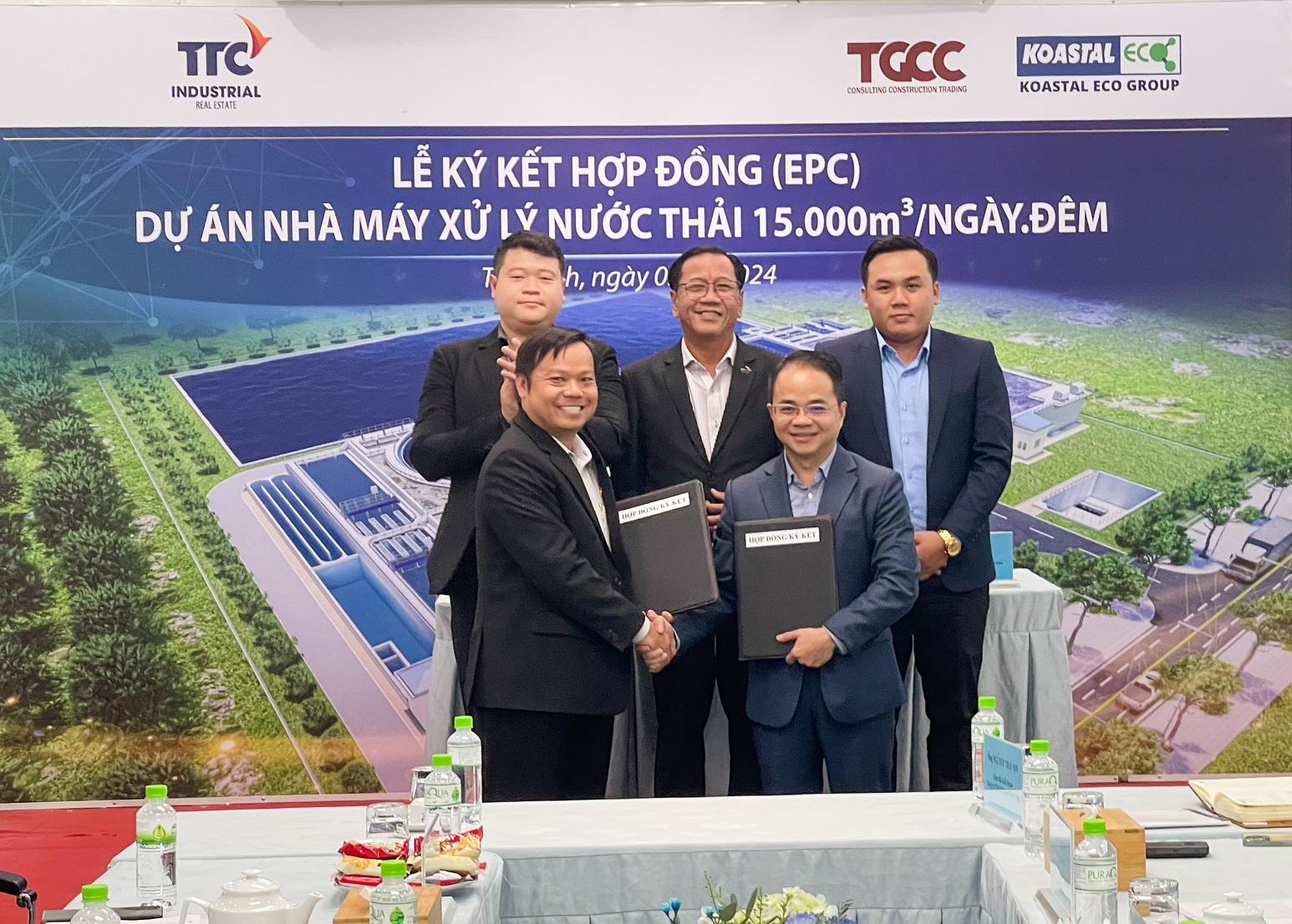 KCN Th&agrave;nh Th&agrave;nh C&ocirc;ng x&acirc;y dựng nh&agrave; m&aacute;y xử l&yacute; nước thải c&ocirc;ng suất 15.000 m3- Ảnh 1.