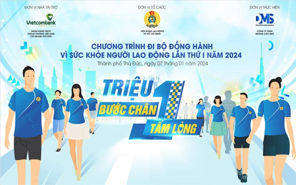 Đi bộ gây quỹ chăm lo Tết cho công nhân