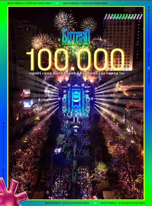 Entera Countdown 2024: B&ugrave;ng nổ khoảnh khắc countdown mở ra năm mới bản lĩnh tại phố đi bộ c&ugrave;ng hơn 100.000 người tham dự- Ảnh 1.