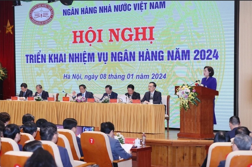 Thủ tướng dự Hội nghị triển khai nhiệm vụ ng&agrave;nh ng&acirc;n h&agrave;ng năm 2024- Ảnh 5.
