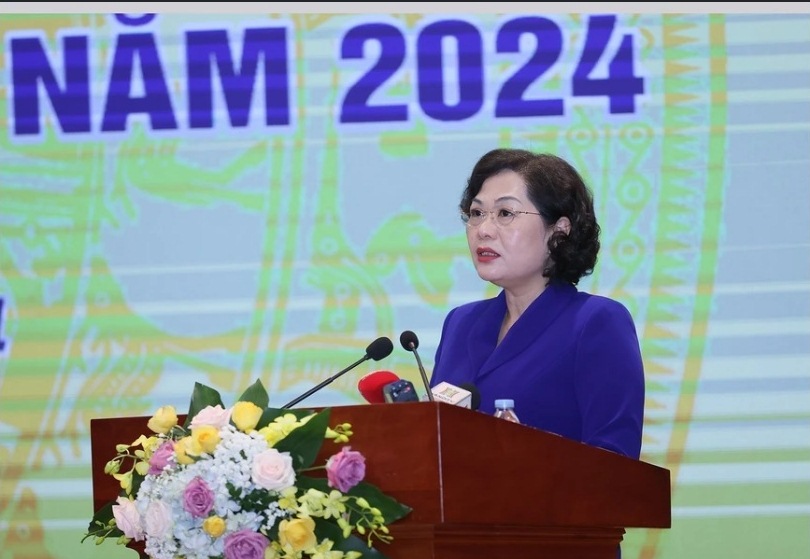 Thủ tướng dự Hội nghị triển khai nhiệm vụ ng&agrave;nh ng&acirc;n h&agrave;ng năm 2024- Ảnh 6.