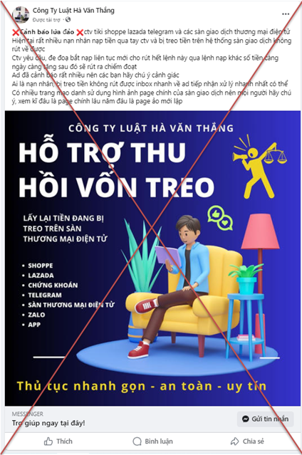 Mất 3 tỉ đồng, một phụ nữ tiếp tục bị lừa khi sử dụng dịch vụ “hỗ trợ lấy lại tiền lừa đảo”- Ảnh 1.