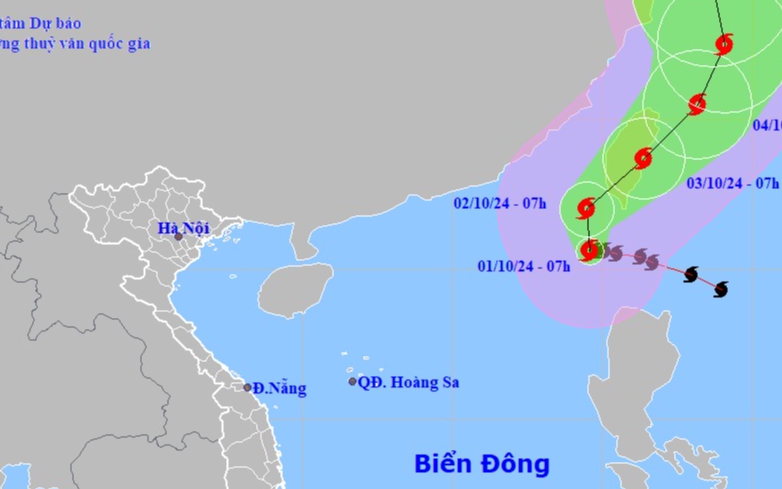 Siêu bão Krathon giật hơn cấp 17 trên Biển Đông có ảnh hưởng đến Việt Nam?