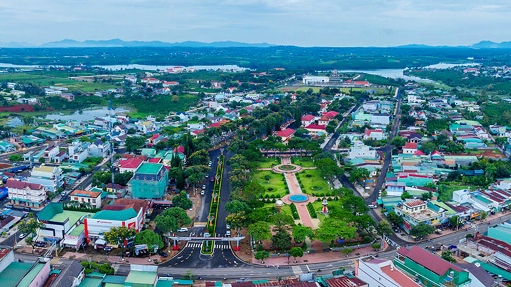 Diện mạo thị trấn Lộc Thắng, trung t&acirc;m huyện Bảo L&acirc;m