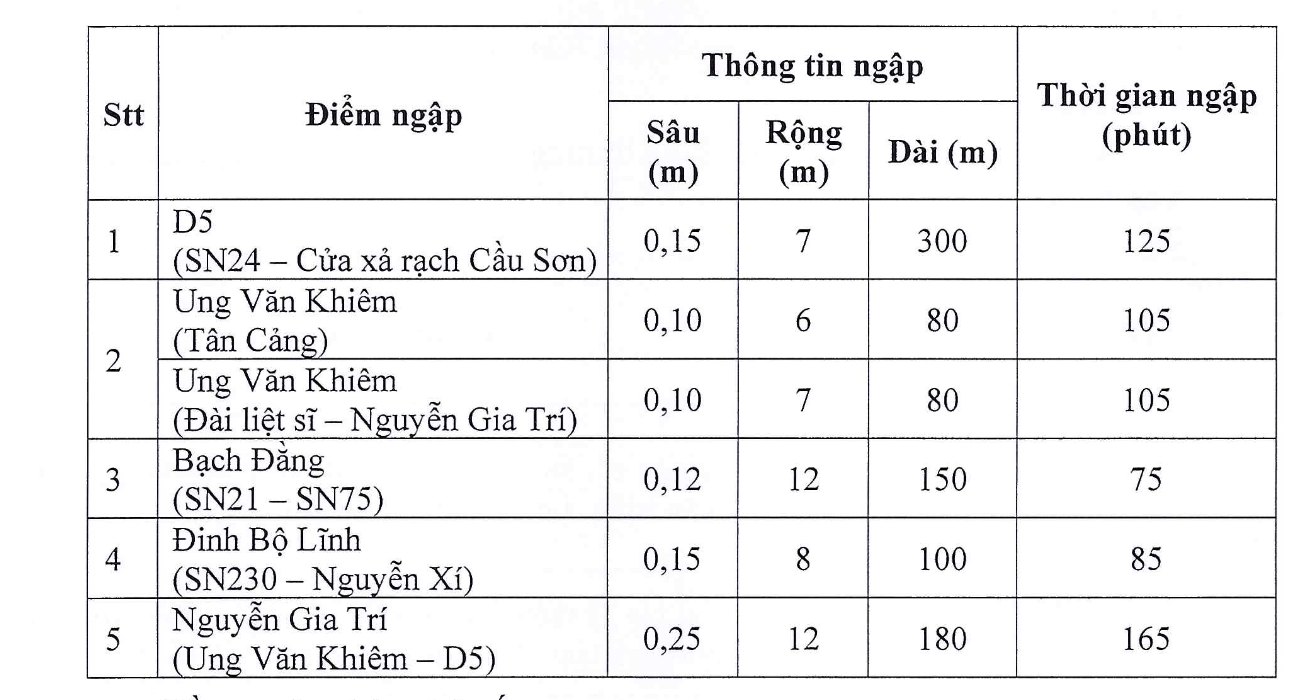 TP HCM: Nhiều tuyến đường ngập theo tiêu chí- Ảnh 2.