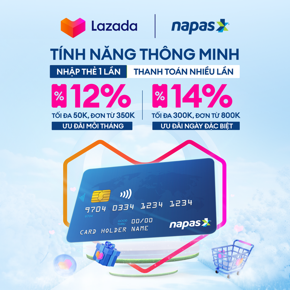 C&ugrave;ng NAPAS trải nghiệm t&iacute;nh năng th&ocirc;ng minh, chốt deal LAZADA săn ưu đ&atilde;i- Ảnh 1.