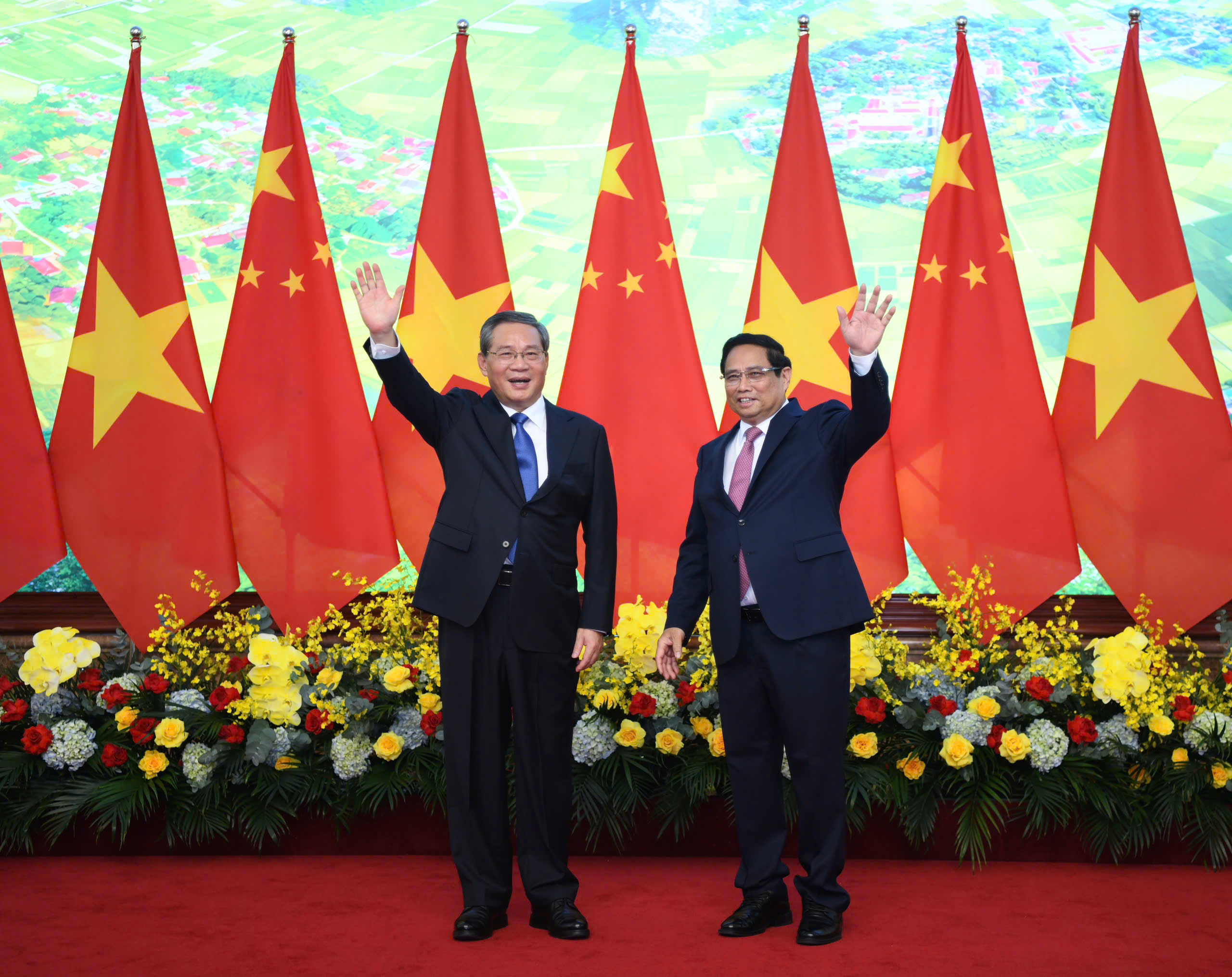 Thủ tướng Phạm Minh Ch&iacute;nh chủ tr&igrave; lễ đ&oacute;n Thủ tướng Trung Quốc L&yacute; Cường- Ảnh 20.