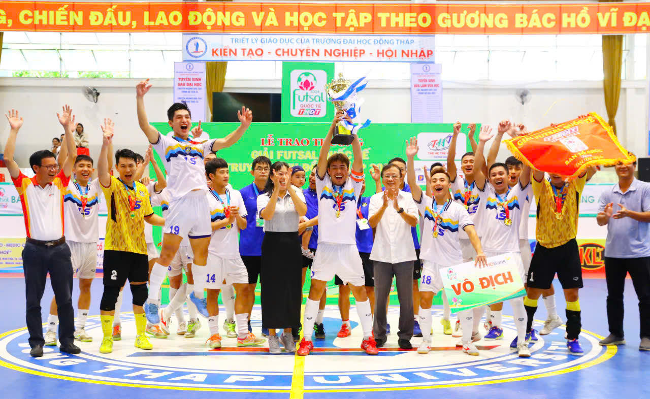 Th&aacute;i Sơn Nam TP HCM v&ocirc; địch giải futsal quốc tế ở Đồng Th&aacute;p- Ảnh 2.