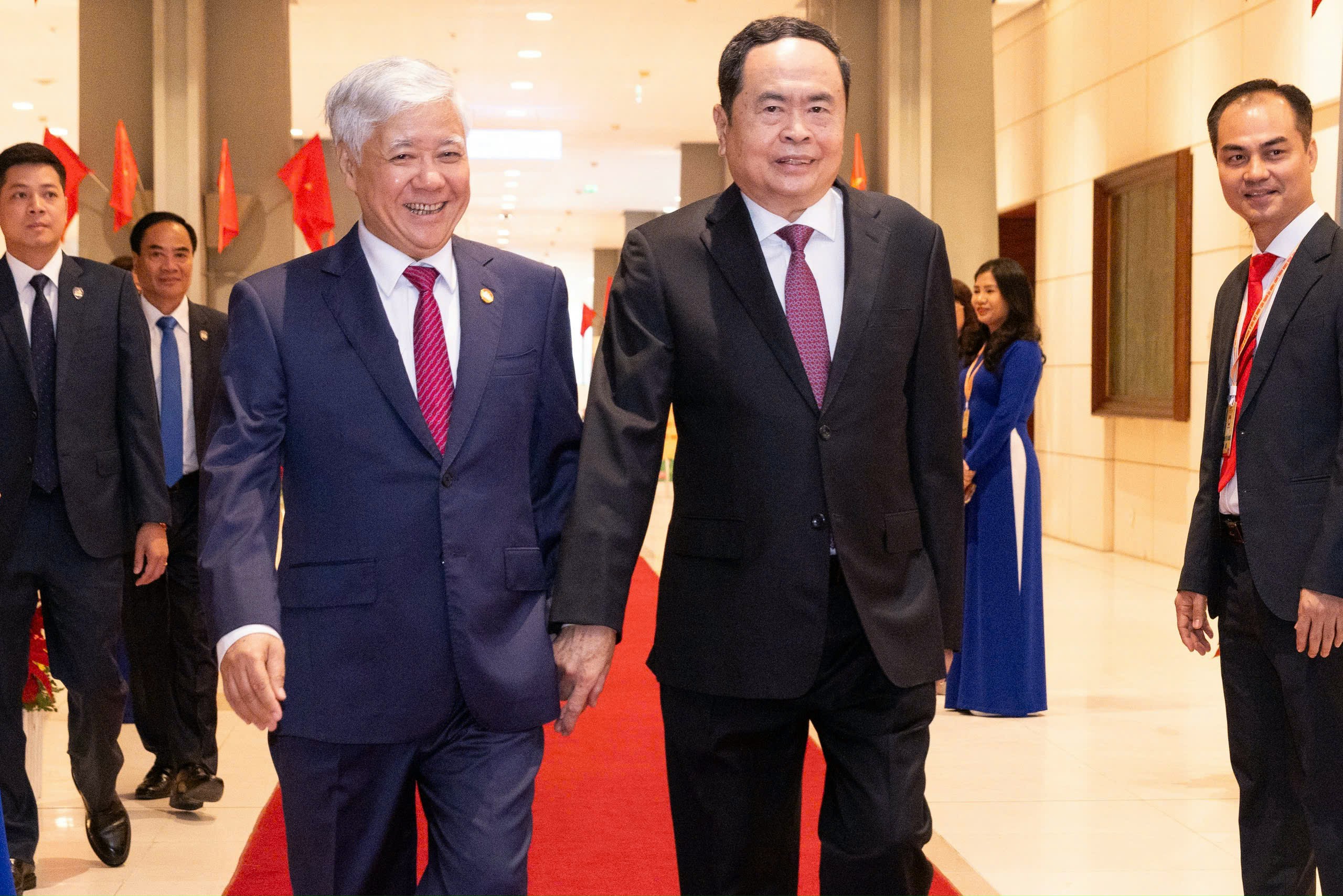 H&igrave;nh ảnh l&atilde;nh đạo Đảng, Nh&agrave; nước dự khai mạc Đại hội đại biểu to&agrave;n quốc MTTQ Việt Nam lần thứ X- Ảnh 5.