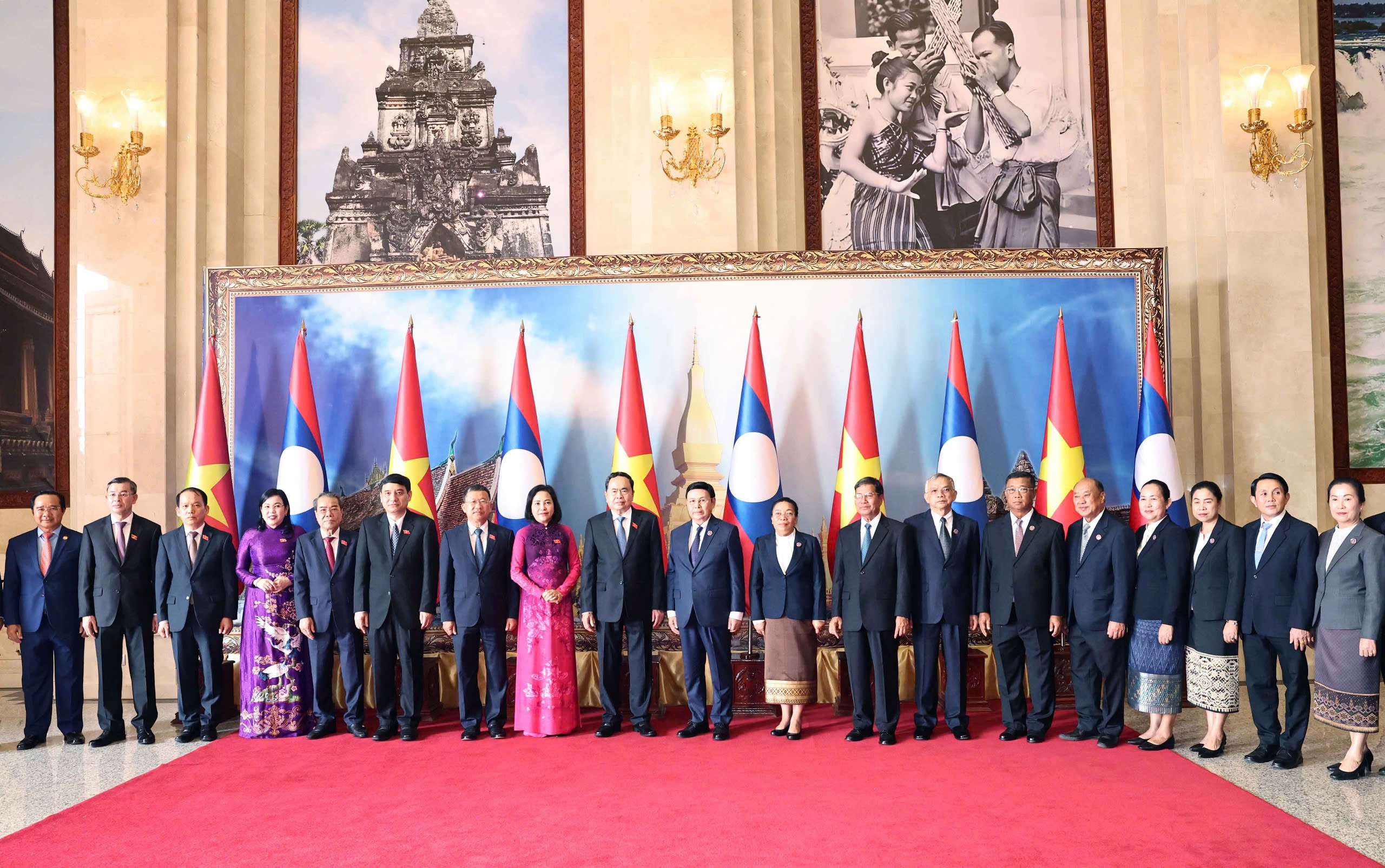 Chủ tịch Quốc hội Trần Thanh Mẫn hội đ&agrave;m với Chủ tịch Quốc hội L&agrave;o- Ảnh 5.