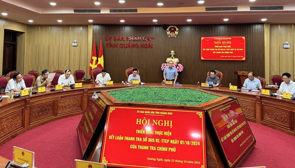 Quảng Ng&atilde;i ni&ecirc;m yết c&ocirc;ng khai kết luận của Thanh tra Ch&iacute;nh phủ- Ảnh 1.
