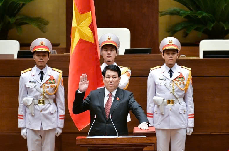 Lãnh đạo Triều Tiên, Hàn Quốc, Nhật Bản... chúc mừng Chủ tịch nước Lương Cường- Ảnh 1.