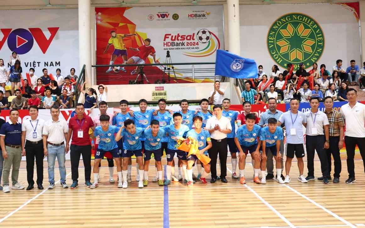 Giải futsal sinh viên toàn quốc khu vực Hà Nội tìm ra nhà vô địch