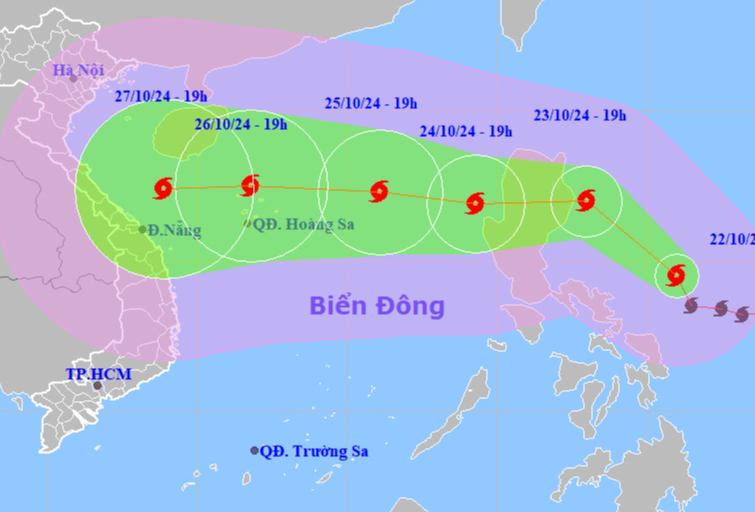 B&atilde;o Trami c&oacute; thể mạnh cấp 12 hướng v&agrave;o Trung Bộ, g&acirc;y mưa lớn- Ảnh 1.