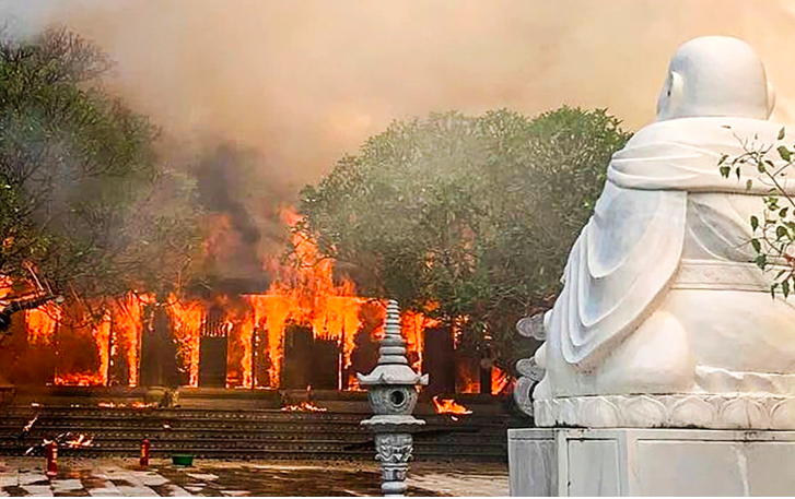 Cháy lớn ngôi chùa cổ hơn 800 năm tuổi ở Phú Thọ- Ảnh 1.