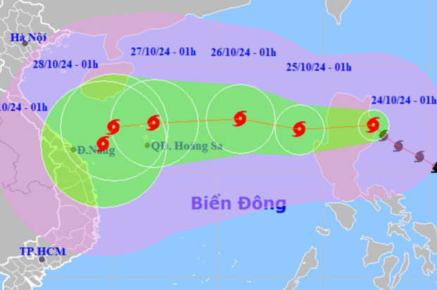 B&atilde;o Trami tăng cấp, di chuyển rất nhanh v&agrave;o Biển Đ&ocirc;ng- Ảnh 1.