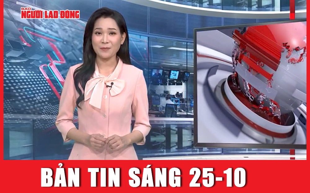 Bản tin Thời sự sáng 25-10: Cập nhật bão Trami: Hướng đi khó lường, cường độ tiếp tục mạnh