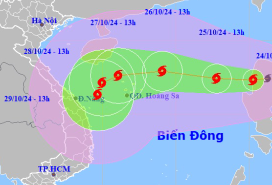 B&atilde;o Trami diễn biến rất phức tạp, c&oacute; khả năng đổi hướng di chuyển- Ảnh 1.