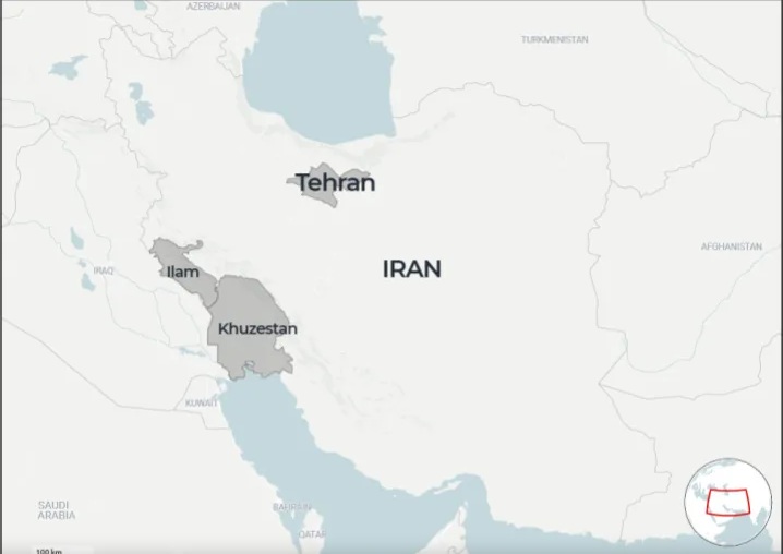 Các khu vực ở Iran là mục tiêu bị Israel tấn công rạng sáng 26-10. Ảnh: Al Jazeera