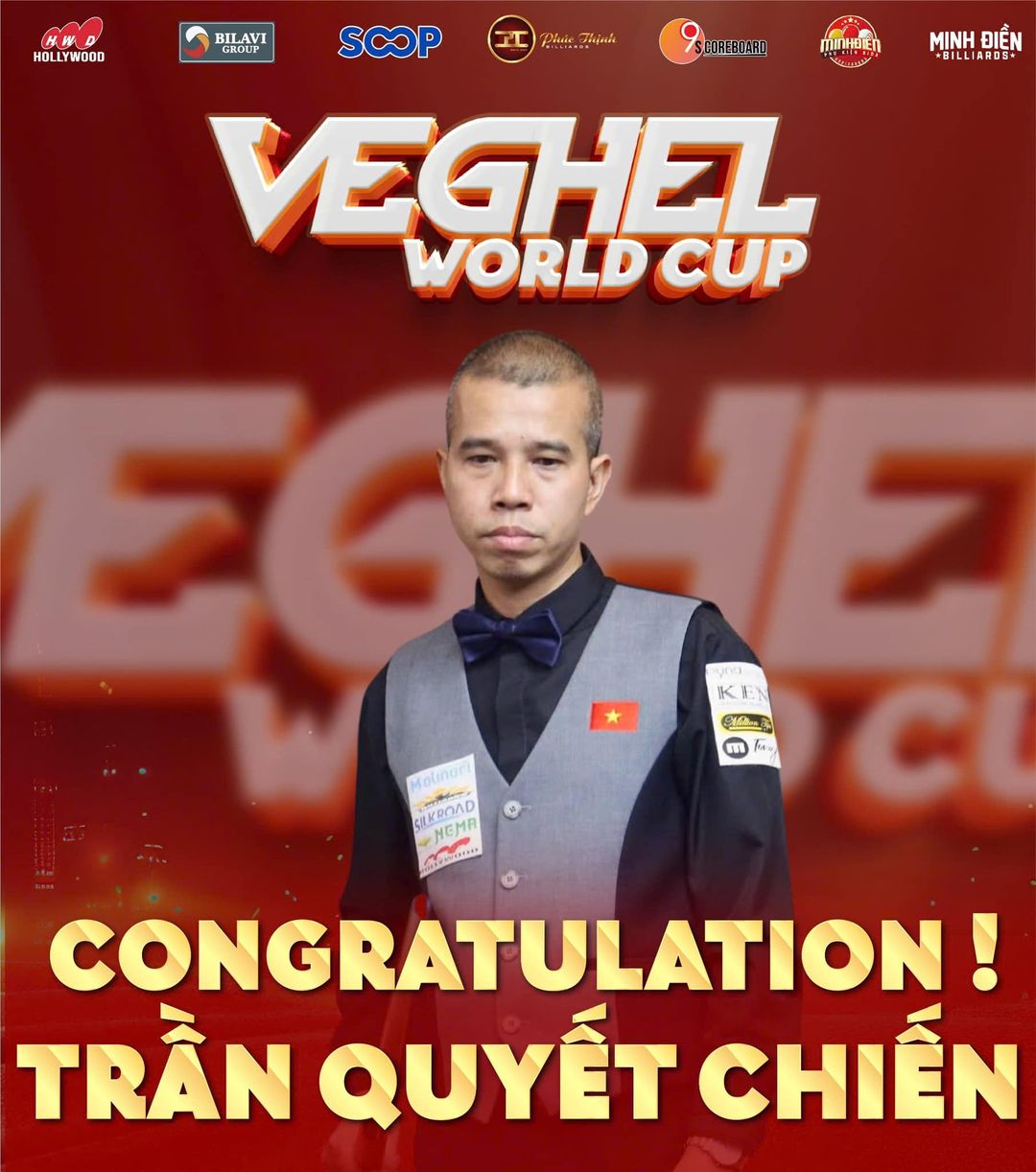 Trần Quyết Chiến lần thứ tư lên ngôi vô địch World Cup billiards- Ảnh 4.