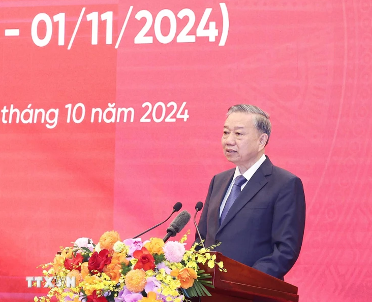 Tổng B&iacute; thư T&ocirc; L&acirc;m dự Kỷ niệm 75 năm Ng&agrave;y truyền thống Ban Đối ngoại Trung ương- Ảnh 2.