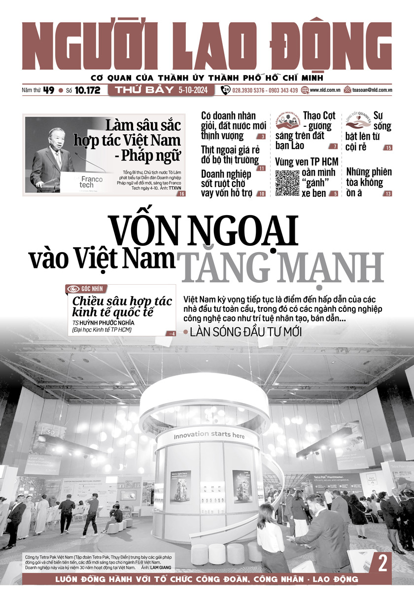 B&aacute;o in ng&agrave;y 5-10: Vốn ngoại v&agrave;o Việt Nam tăng mạnh- Ảnh 1.