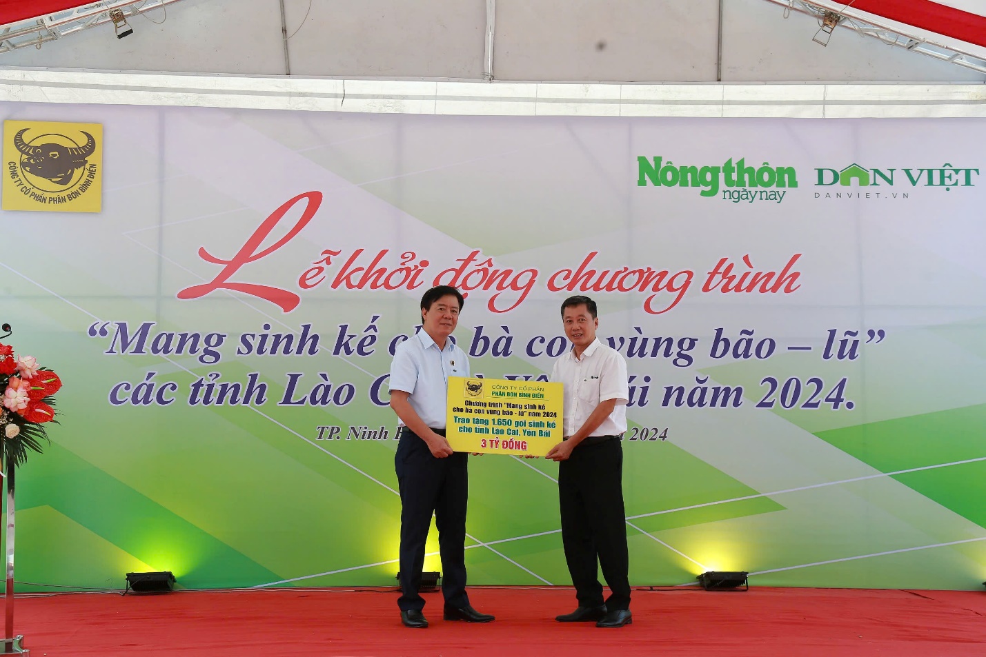 B&igrave;nh Điền khởi động chương tr&igrave;nh "Mang sinh kế cho b&agrave; con v&ugrave;ng b&atilde;o lũ tỉnh Y&ecirc;n B&aacute;i v&agrave; L&agrave;o Cai" năm 2024- Ảnh 3.