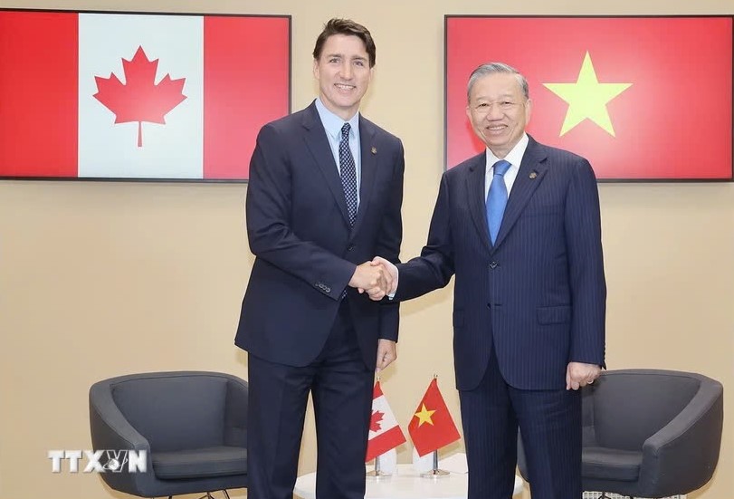 Tổng B&iacute; thư, Chủ tịch nước T&ocirc; L&acirc;m gặp c&aacute;c Thủ tướng Canada v&agrave; Bỉ- Ảnh 1.
