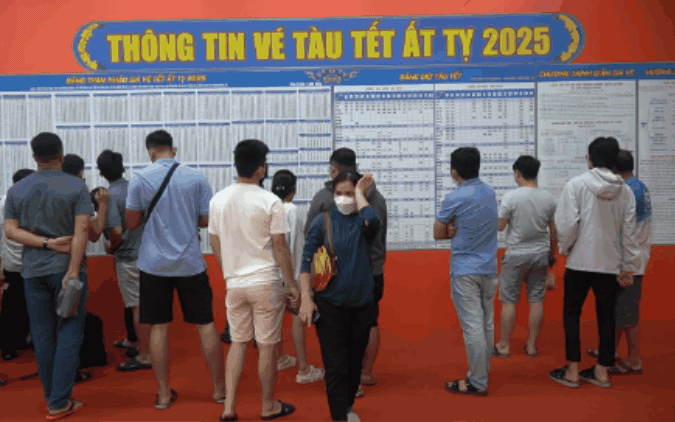 VIDEO: Ga S&agrave;i G&ograve;n giảm gi&aacute; v&eacute; t&agrave;u Tết 2025