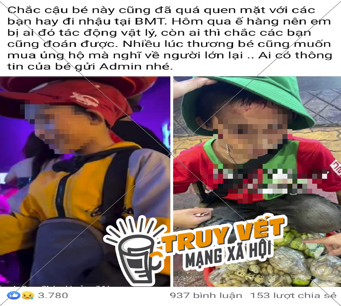 Thực hư việc ch&aacute;u b&eacute; b&aacute;n h&agrave;ng rong ở Bu&ocirc;n Ma Thuột bị bạo h&agrave;nh?- Ảnh 1.
