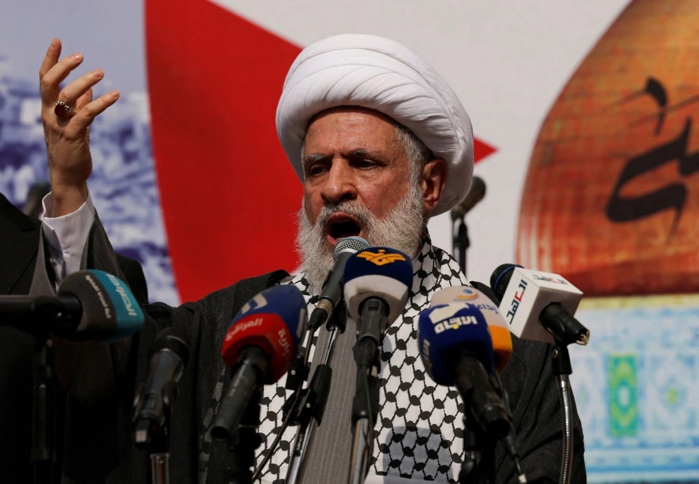 Ph&oacute; thủ lĩnh Hezbollah Naim Qassem. Ảnh: Reuters